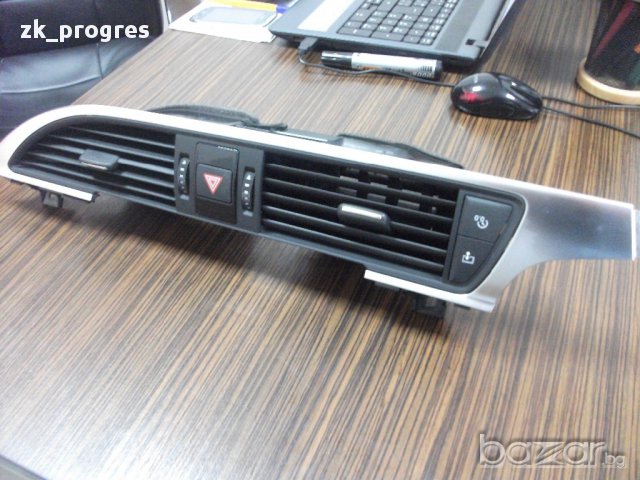 Обезвъздушител за  AUDI А6 А7 OEM CENTER DASH Dashboard  TRIM ОПАСНОСТ SWITCH ASSY