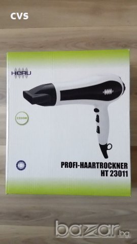 Сешоар с дифузер 2200W, 2 скорости, 3 степени на темп. - нови, немски! 