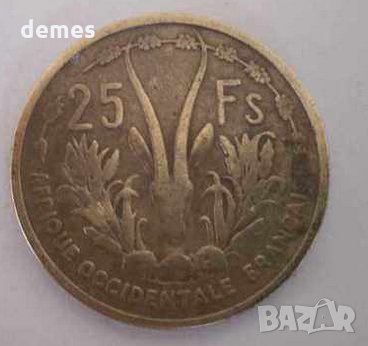  Френска Западна Африка - 25 франка, 1956 г., рядка, 27D