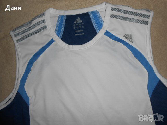 Adidas оригинален мъжки потник Clima Cool  Size L, снимка 4 - Спортни дрехи, екипи - 25478788