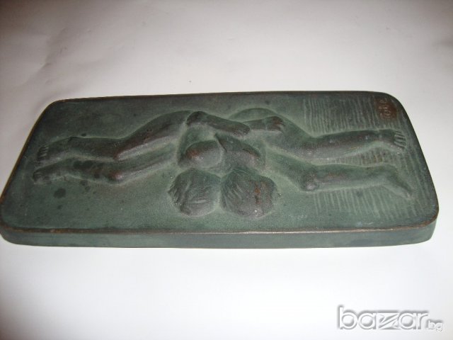 Японска бронзова авторска пластика, снимка 4 - Антикварни и старинни предмети - 20024727