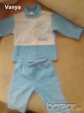 Ватирано комплектче 0-3 месеца, снимка 1