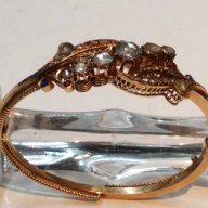 Стара златна гривна с диаманти, снимка 1 - Гривни - 13503629
