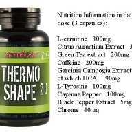 Activlab Thermo Shape 2.0, 90 капс / 180 капс