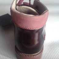 Детски обувки за момиче от естествена кожа и лак, с връзки, ортопедични, снимка 4 - Детски маратонки - 9898923