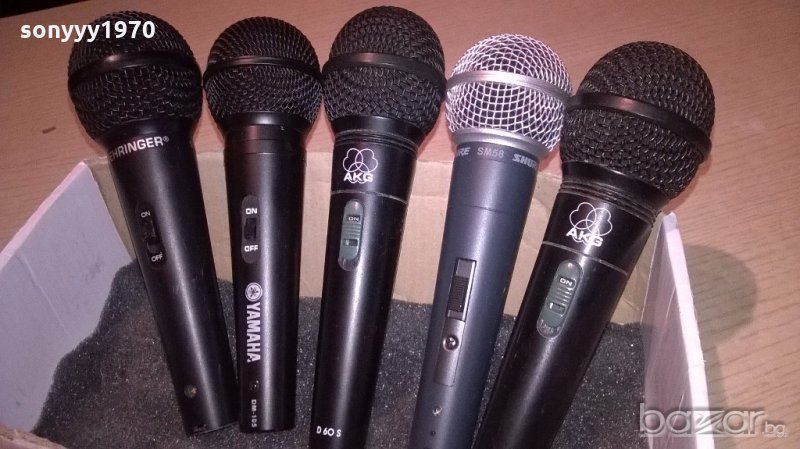 akg/shure/behringer/yamaha-микрофони 125лв за броика, снимка 1