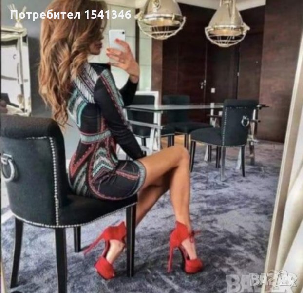 Стилна рокля по тялото , снимка 1