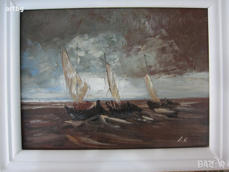 Автентична картина "Регатата", снимка 1