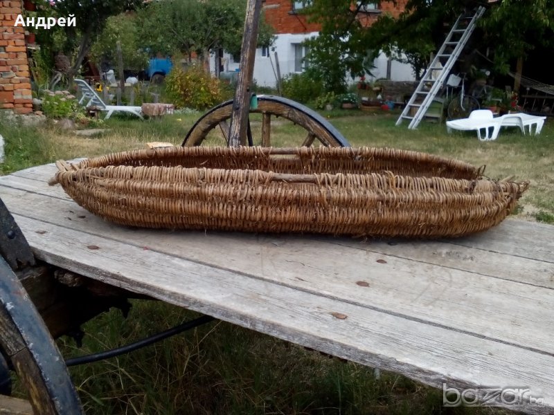 Старинен кош,панер, снимка 1