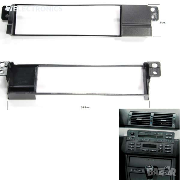 Рамка за автомобилно радио BMW 3 -2005, снимка 1