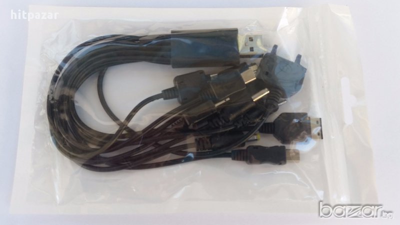 USB кабел/преходник с 10 накрайника - стандартни, снимка 1