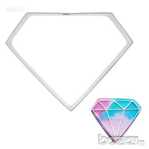 Диамант метална форма резец тесто бисквитки фондан украса декорация