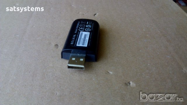 Belkin 150N Enhanced Wireless USB Adapter F6D4050 v2, снимка 3 - Мрежови адаптери - 18346606