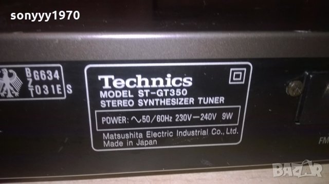 technics st-gt350 tuner-made in japan-внос швеицария, снимка 14 - Ресийвъри, усилватели, смесителни пултове - 25981979