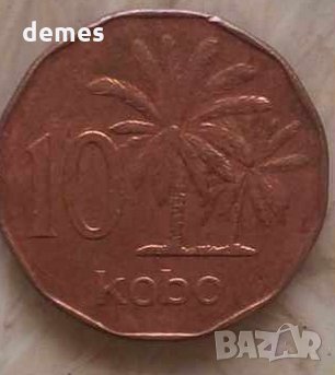 Лот от 1 кобо и 10 кобо Нигерия 1991 г