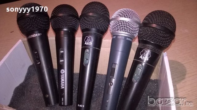 akg/shure/behringer/yamaha-микрофони 125лв за броика, снимка 1 - Микрофони - 19385202