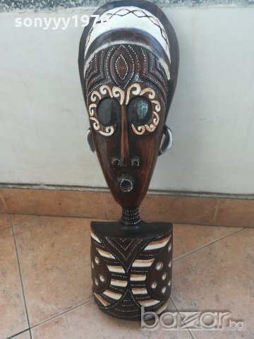 голяма настолна дървена маска-внос швеицария