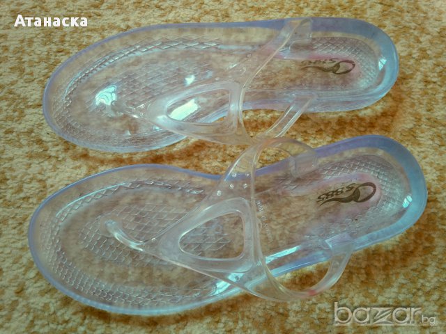 Прозрачни силиконови джапанки , внос от Гърция, снимка 1 - Джапанки - 14440991