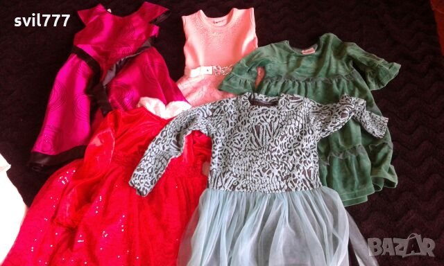 рокли за момиче 110/116, снимка 9 - Детски рокли и поли - 23132515