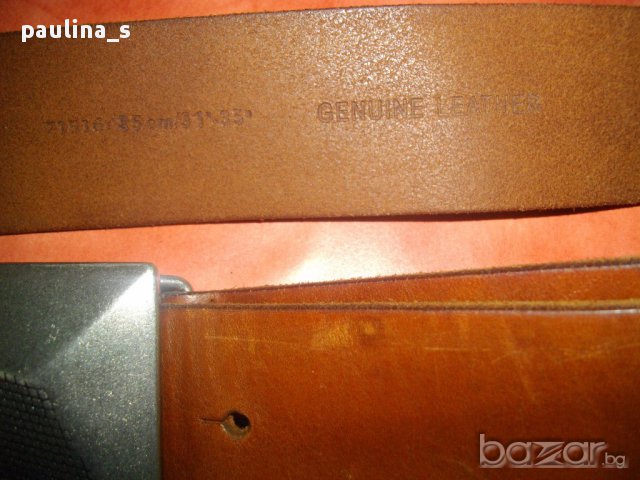 Колан "Saddler" genuine bull's leather / колан естествена кожа / голям размер , снимка 3 - Колани - 14991312
