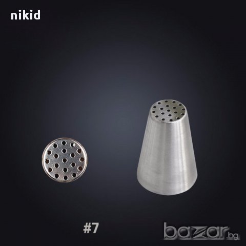 07 накрайник за пош на дупки цвете руска дюза за украса декор торта фондан шоколад и др.