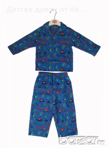 Комплект от 3 части - халат, памучна пижама и играчка, 6-12м./80см., снимка 4 - Комплекти за бебе - 10383647