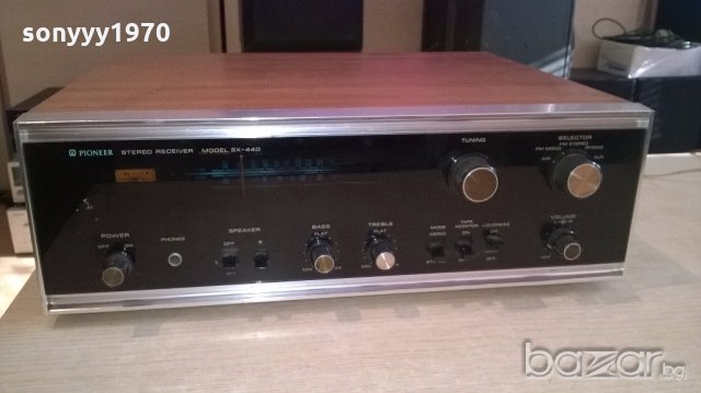 pioneer sx-440-stereo receiver-made in japan-внос англия, снимка 7 - Ресийвъри, усилватели, смесителни пултове - 19843547