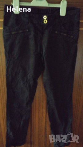 Дамски черен панталон, снимка 1 - Панталони - 23118389