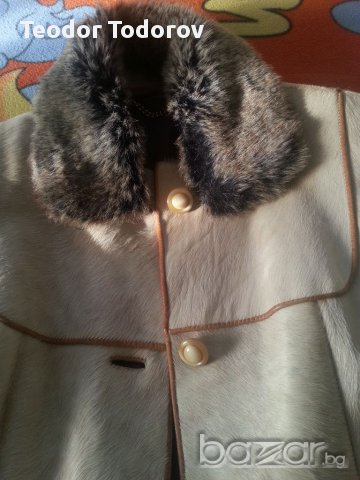 Манто от естествена кожа и косъм пони., снимка 6 - Палта, манта - 15287099