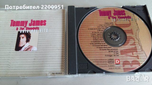 TOMMY JAMES, снимка 2 - CD дискове - 26008409