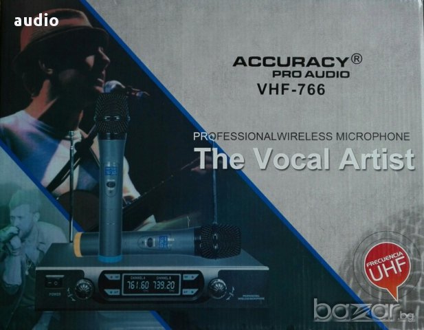 Безжичен микрофон Accuracy VHF-766, снимка 1 - Микрофони - 17671873