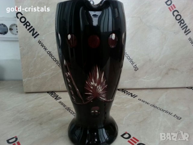 кристална кана цветен кристал, снимка 10 - Антикварни и старинни предмети - 25043935