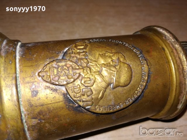 хитлеристка стара немска запалка-16х9см-внос швеицария , снимка 4 - Антикварни и старинни предмети - 20140899