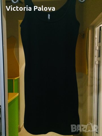 Черен памучен потник S, снимка 4 - Потници - 25144227