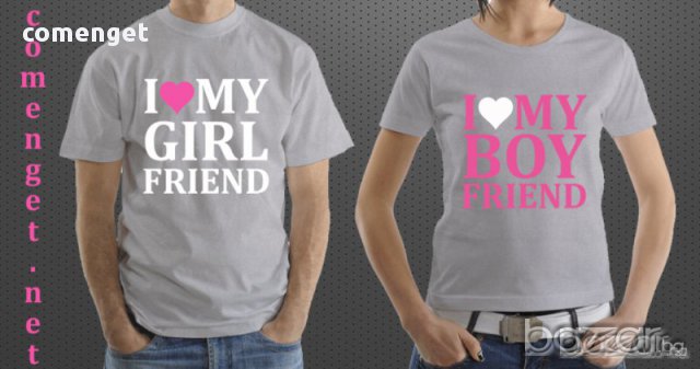 За ВЛЮБЕНИ! Дизайнерски LOVE BOY / GIRL тениски ! Поръчай модел с ТВОЯ ИДЕЯ или ДИЗАЙН!, снимка 3 - Тениски - 15649595