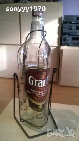 grants-4.5l-голяма бутилка от уиски-празна-55х20х20см, снимка 3 - Други - 24630757