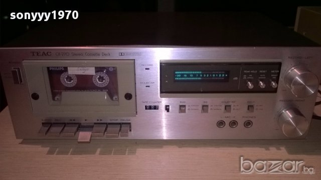 Teac cx-270 cassette deck-made in japan-нов внос швеицария, снимка 6 - Ресийвъри, усилватели, смесителни пултове - 13480854