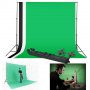 Фото Фон и фонова система за фотостудио комплект Черно Бял Зелен стойка 2х2м и калъф , снимка 2