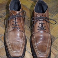 Manfield мъжки кожени обувки естествена кожа светло кафяви, снимка 6 - Ежедневни обувки - 23449608