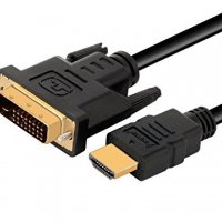 Нов кабел HDMI на DVI 3 метра - видео кабели, снимка 1 - Кабели и адаптери - 22223856