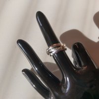 Сребърен пръстен с цаворити, снимка 2 - Пръстени - 20523044