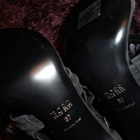 HUGO BOSS Fara Leather Heeled Sandals Fringe Detail, снимка 8 - Дамски обувки на ток - 21294425