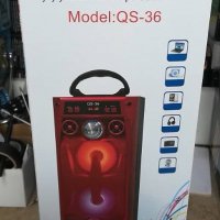 Тонколонка  QS-36 +FM+bluetooth, + USB,+ SD , снимка 4 - Тонколони - 20780660