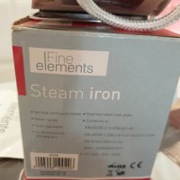 Парна ютия Фини елементи Steam Iron 1600w от неръждаема стомана, снимка 4 - Ютии - 24362010