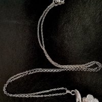 Старо колие - обувка, кристали, снимка 3 - Колиета, медальони, синджири - 18649257