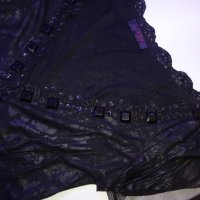 M/L размер Pina Fly блуза, черна, камъни – M/Lразмер, снимка 6 - Корсети, бюстиета, топове - 25034796