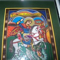 "Свети Георги" картина от художничката Искра Асенова, снимка 9 - Картини - 22186499