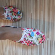 Модерни и красиви обувки (флорални) - н.39, снимка 8 - Дамски ежедневни обувки - 10527935