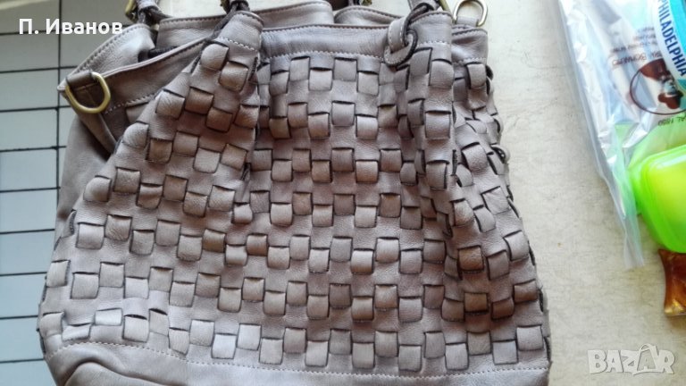 Продавам уникална дамска кожена чанта, снимка 1