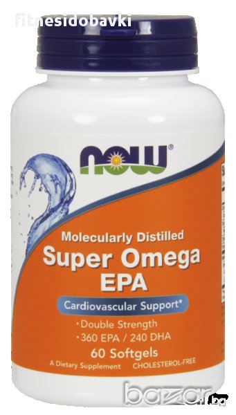 NOW Super Omega EPA, 60 Softgels / 120 Softgels, снимка 1